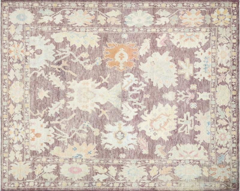 Vintage Turkish Oushak Rug 9 x 113 