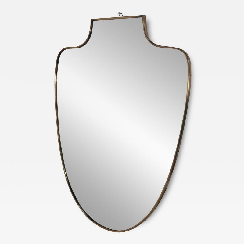 Vintage Unique Brass Wall Mirror 1970s