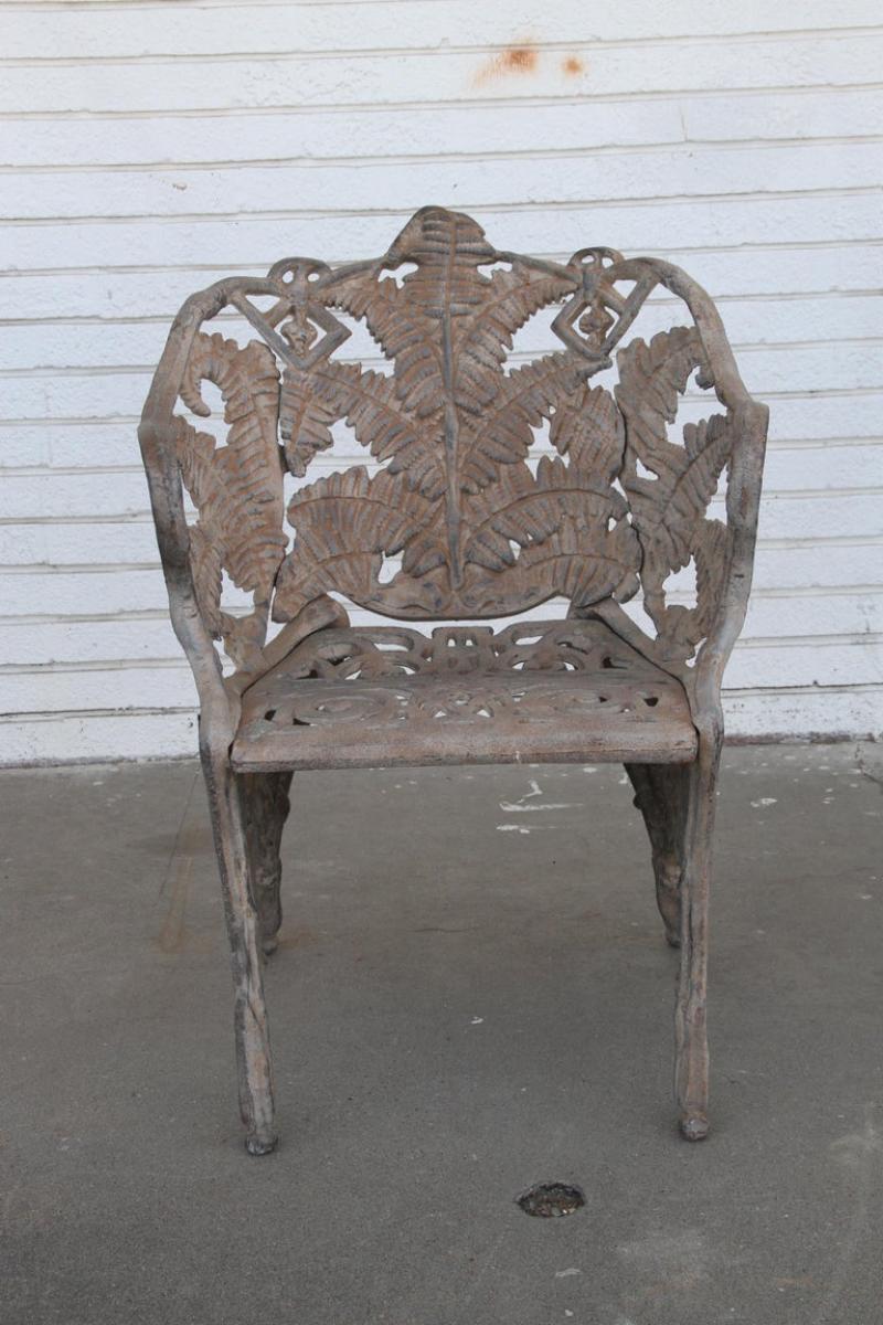 Vintage Victorian Cast Iron Garden Chair