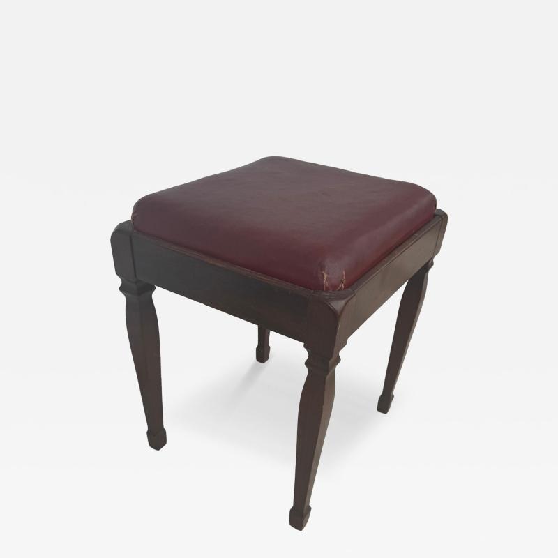 Vintage Walnut Singer Sewing Stool with Lift Top