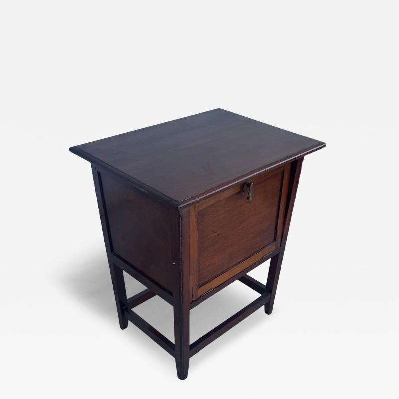 Vintage smoking table w drop front door