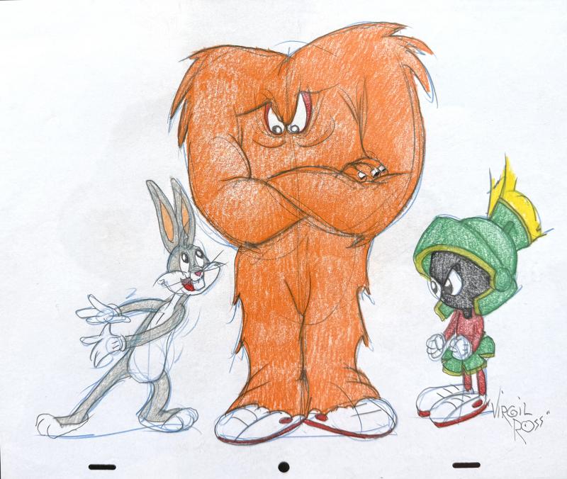 Virgil Ross Gossamer Bugs Bunny and Marvin the Martian 