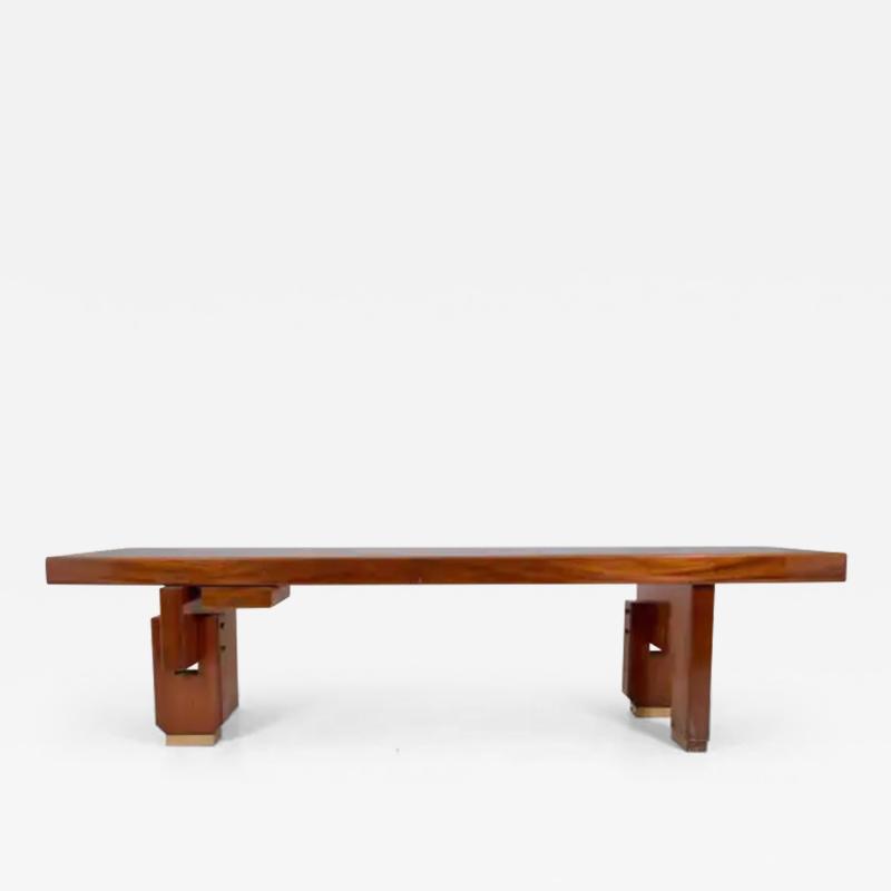 Vito SanGirardi Big dining table with brass feet