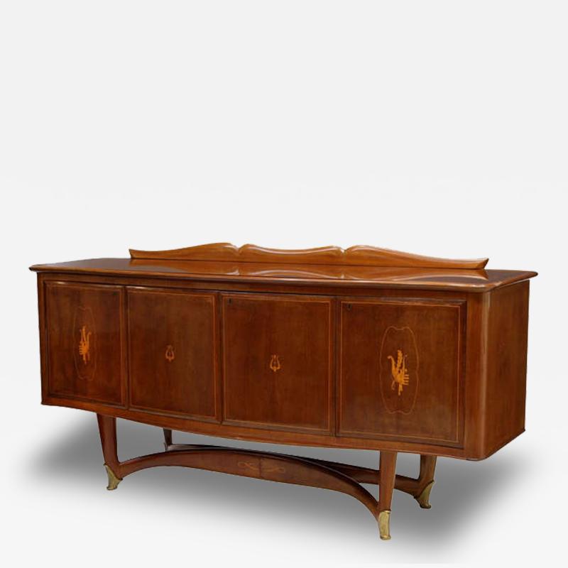 Vittorio Dassi An Italian Credenza With Bar Cabinet Attributed To Dassi