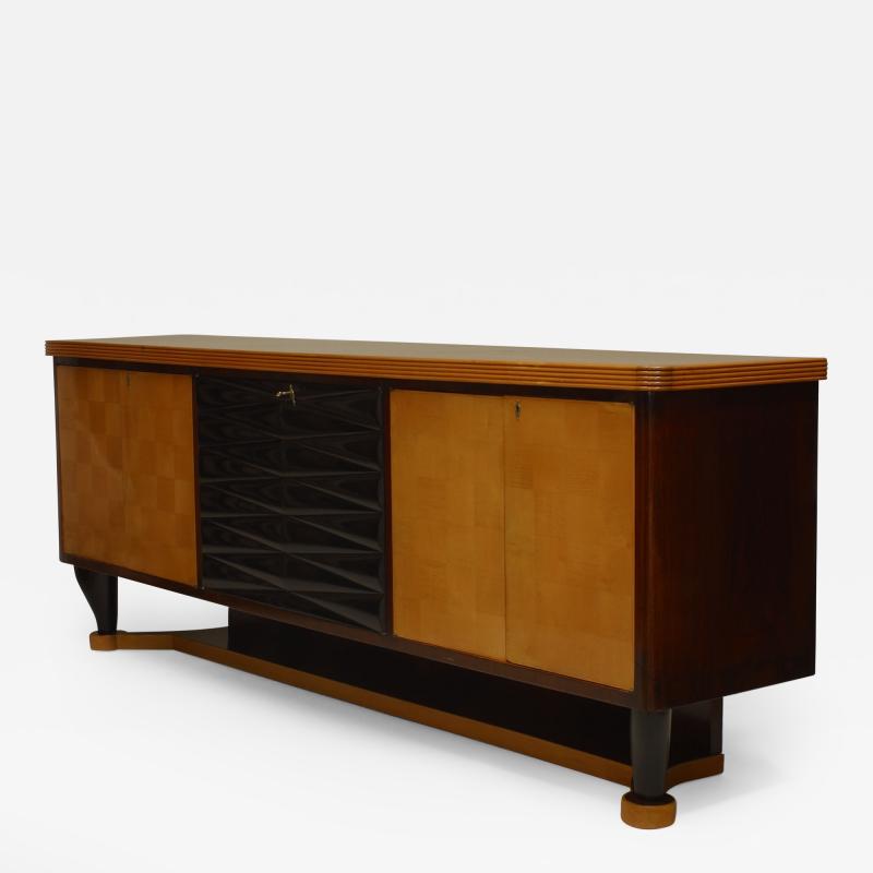 Vittorio Dassi Italian 1940s Mahogany Sideboard
