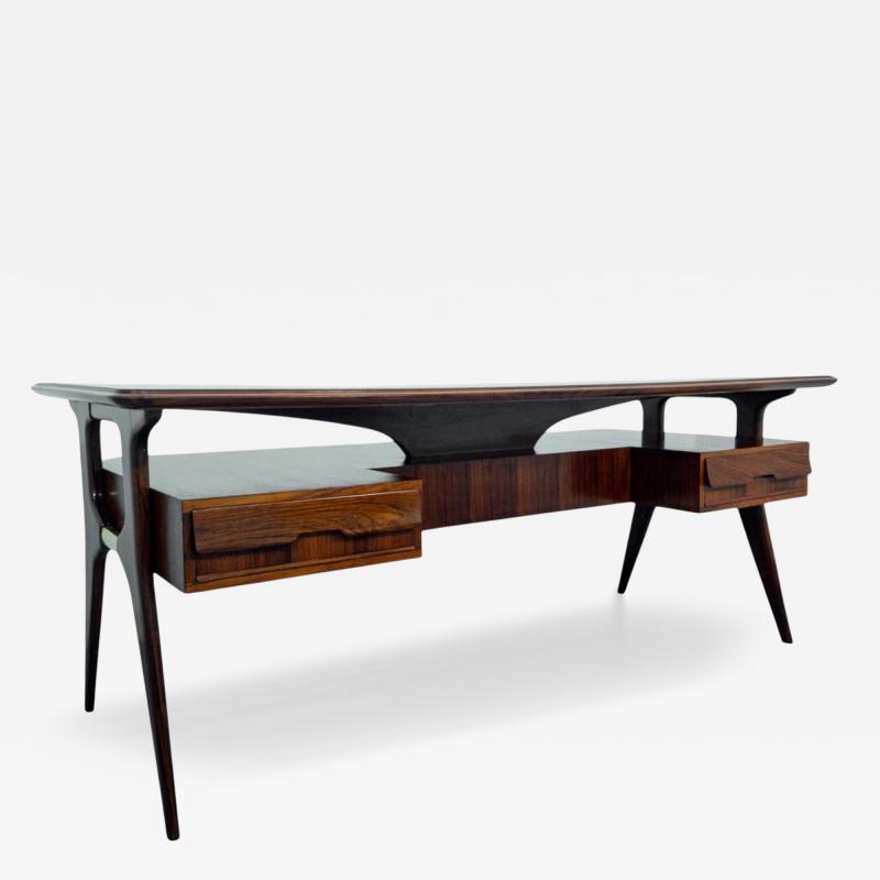 Vittorio Dassi Mobilificio Dassi Dassi Italian Mid Century Executive Desk designed by Vittorio Dassi in 1950s