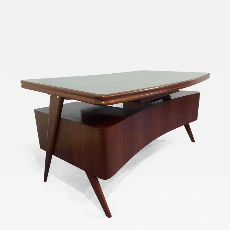 Vittorio Dassi Mobilificio Dassi Dassi Italian Mid Century Executive desk designed by Vittorio Dassi in 1950s