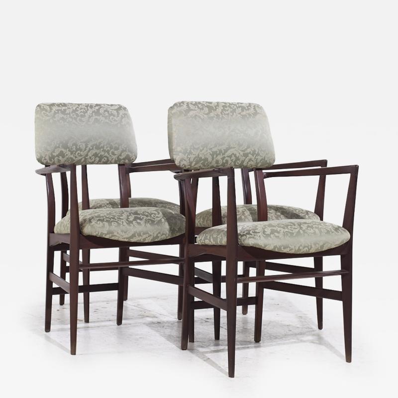 Vittorio Dassi Mobilificio Dassi Dassi Vittorio Dassi Mid Century Italian Teak Dining Chairs Set of 4