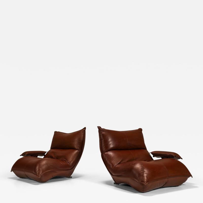 Vittorio Varo Lounge Chairs Model Zinzolo By Vittorio Varo For Plan Italy 1960s