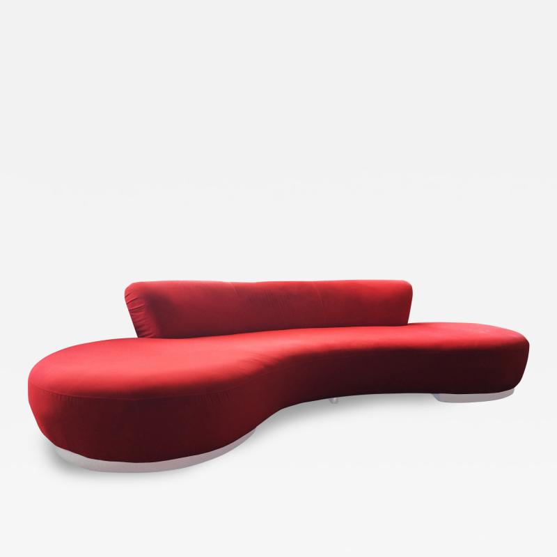 Vladimir Kagan - 10 Feet Serpentine Sofa & Ottoman by ...