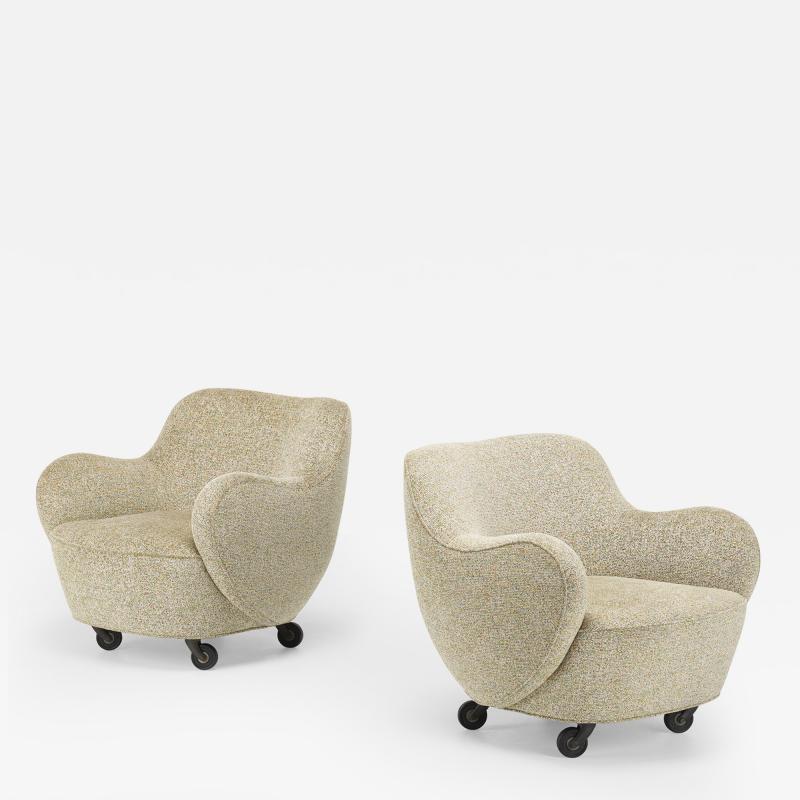 Vladimir Kagan Barrel chairs pair