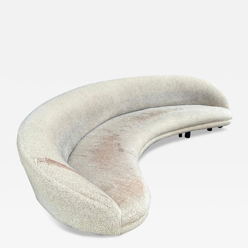 Vladimir Kagan Curvaceous Vladimir Kagan Serpentine Sloane Sofa Mid Century Modern