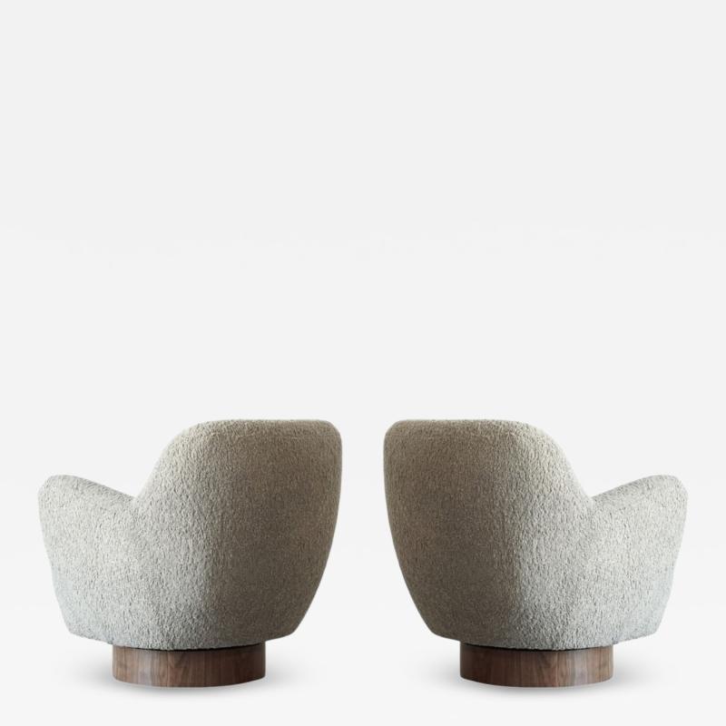 Vladimir Kagan Kagan Dreyfuss Swivel Chairs Model 100A by Vladimir Kagan