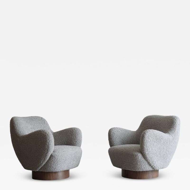 Vladimir Kagan Kagan Dreyfuss Swivel Chairs Model 100A by Vladimir Kagan C 1960s