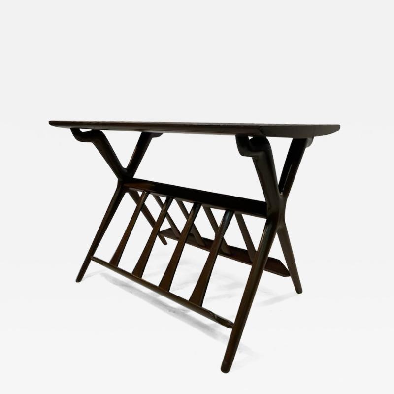 Vladimir Kagan MID CENTURY MAGAZINE RACK IN THE MANNER OF VLADIMIR KAGAN