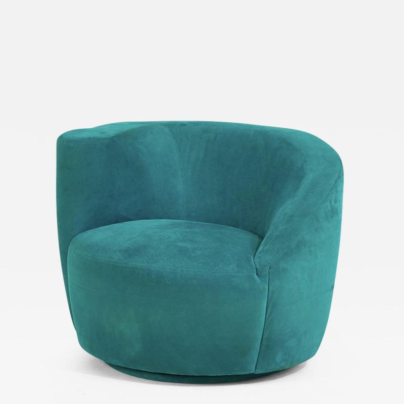 Vladimir Kagan Nautilus Swivel Lounge Chair 1990