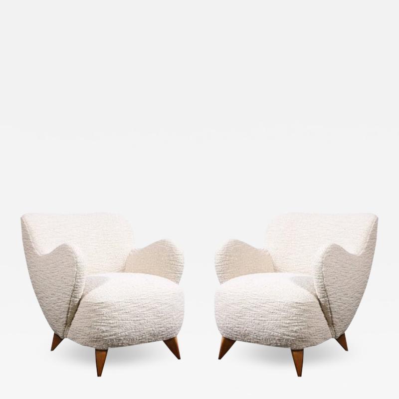 Vladimir Kagan Pair of Mid Century Documented Walnut Barrel Chairs by Vladimir Kagan 1947