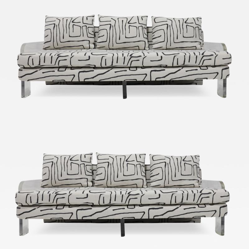 Vladimir Kagan Pair of Vladimir Kagan Sofas Newly Upholstered