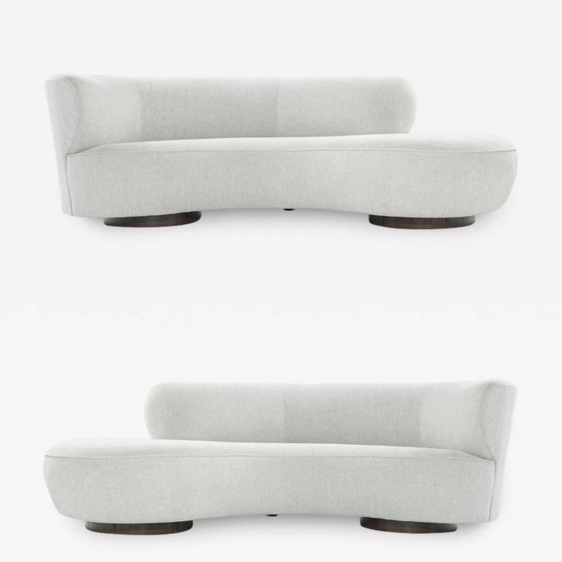 Vladimir Kagan Set of Opposing Sofas by Vladimir Kagan