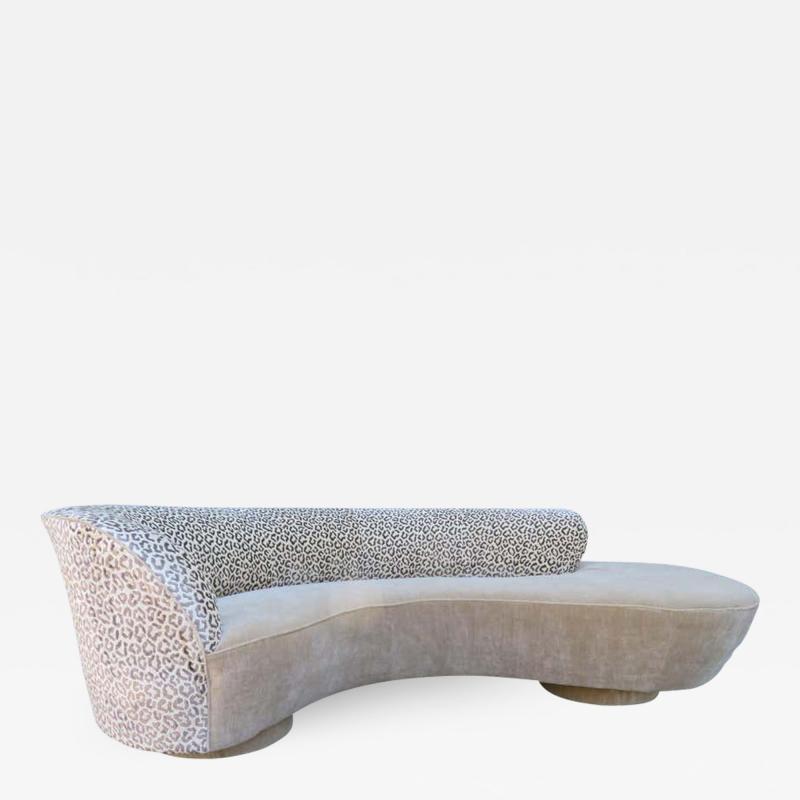 Vladimir Kagan Stunning Vladimir Kagan Curved Serpentine Cloud Sofa Mid Century Modern