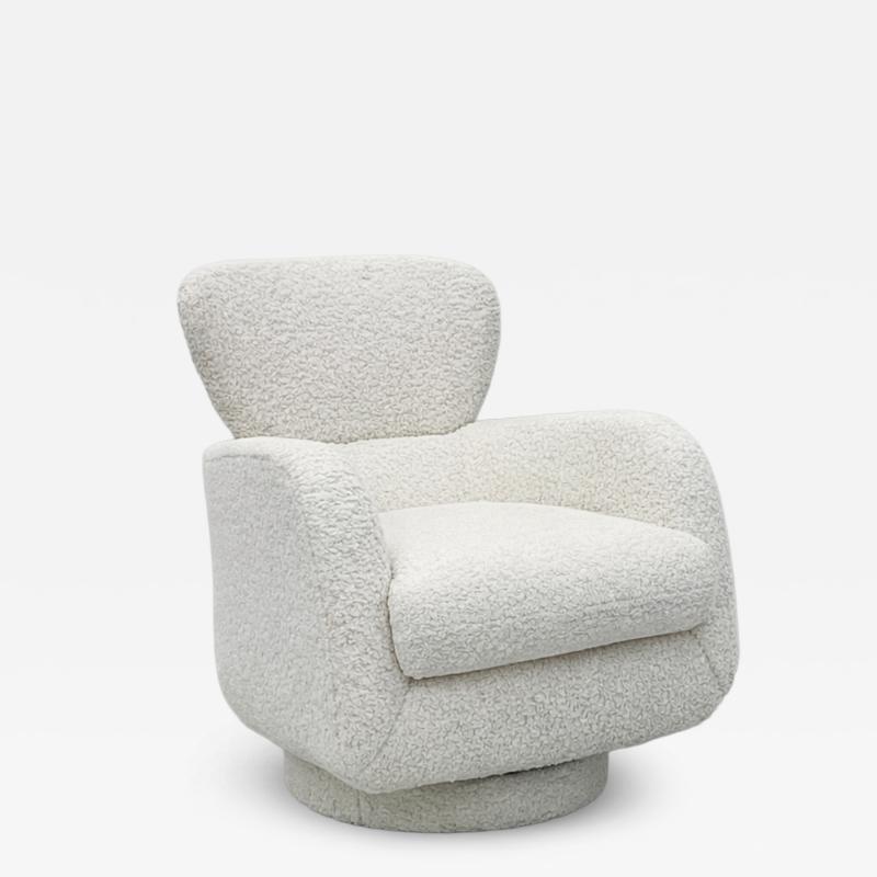 Vladimir Kagan Vladimir Kagan Papa Bear Swivel Rocking Chair in Boucle Directional 1980s