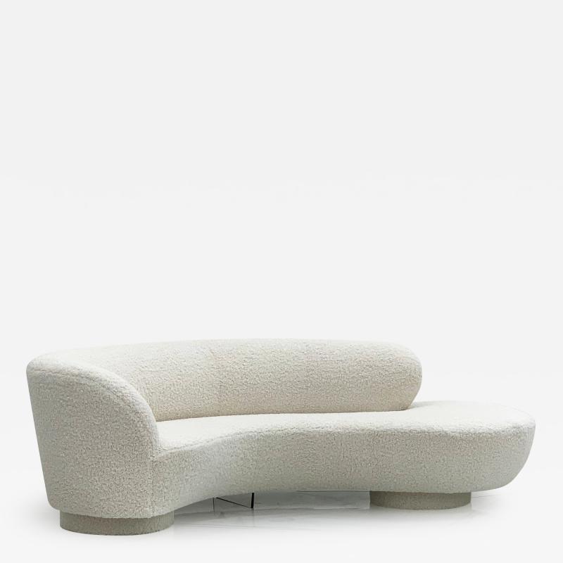 Vladimir Kagan Vladimir Kagan Serpentine Cloud Sofa for Directional in Heavy Teddy Boucle