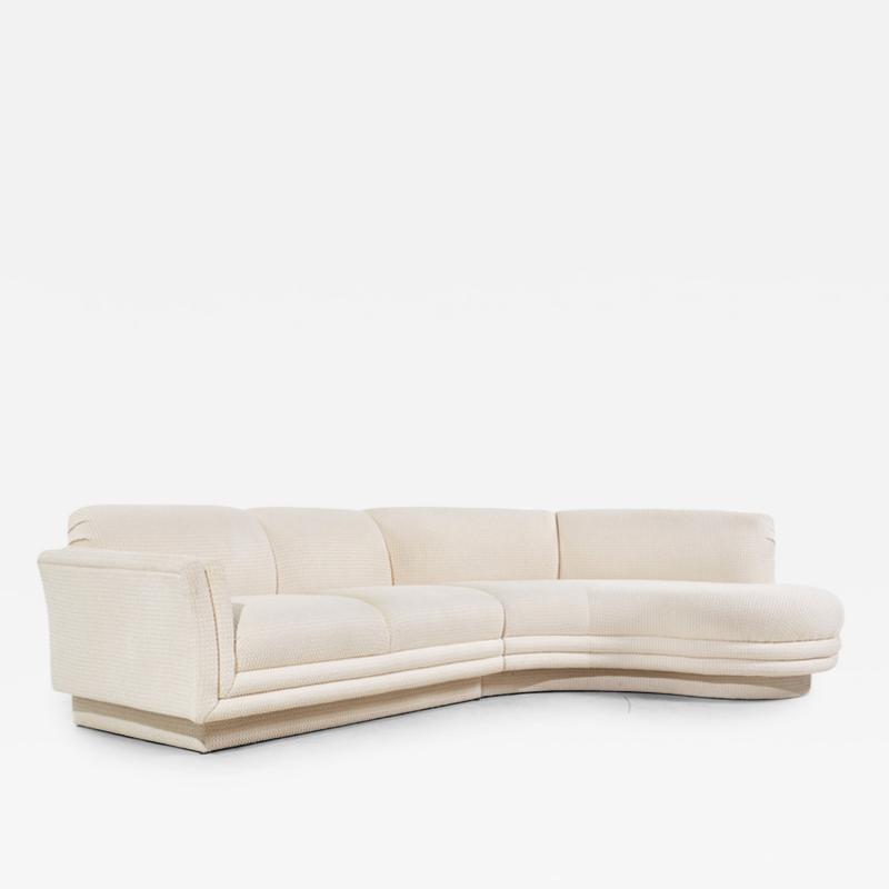 Vladimir Kagan Vladimir Kagan Style Weiman Mid Century Curved Sectional Sofa
