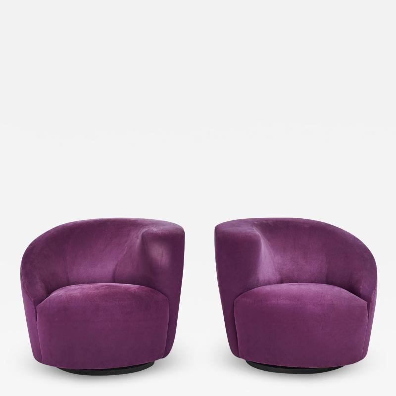 Vladimir Kagan for Directional Nautilus Swivel Chairs 1980