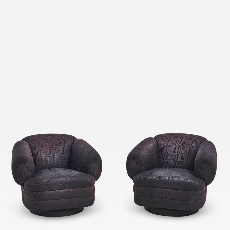 Vladimir Kagan for Directional Swivel Chairs 1980