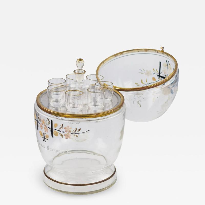 Vodka Easter Set In The Form Of An Egg Russia 20th Century