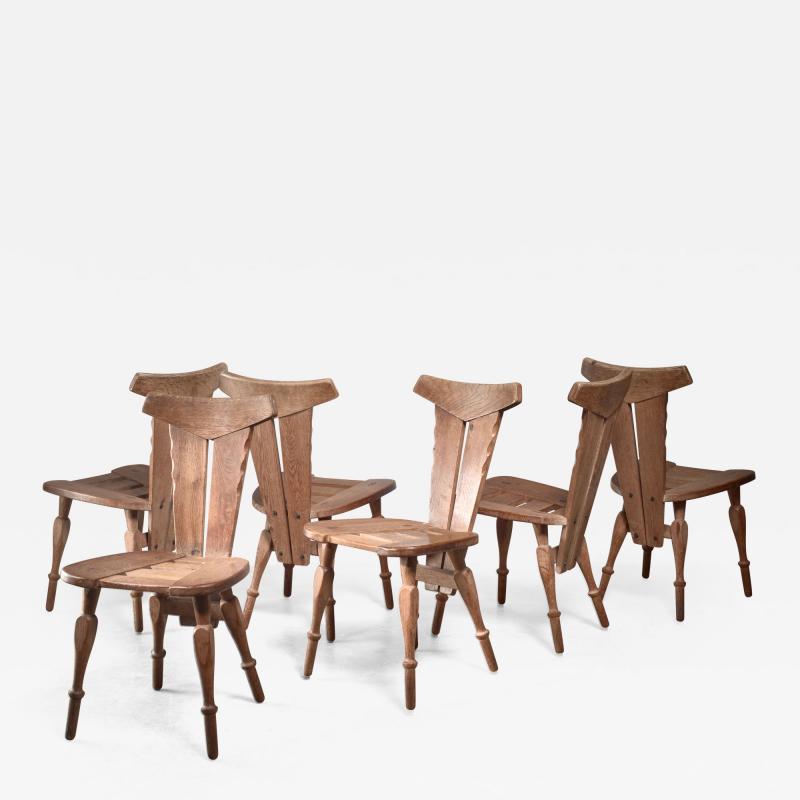 W Kuyper W Kuyper set of 6 Arts Crafts chairs