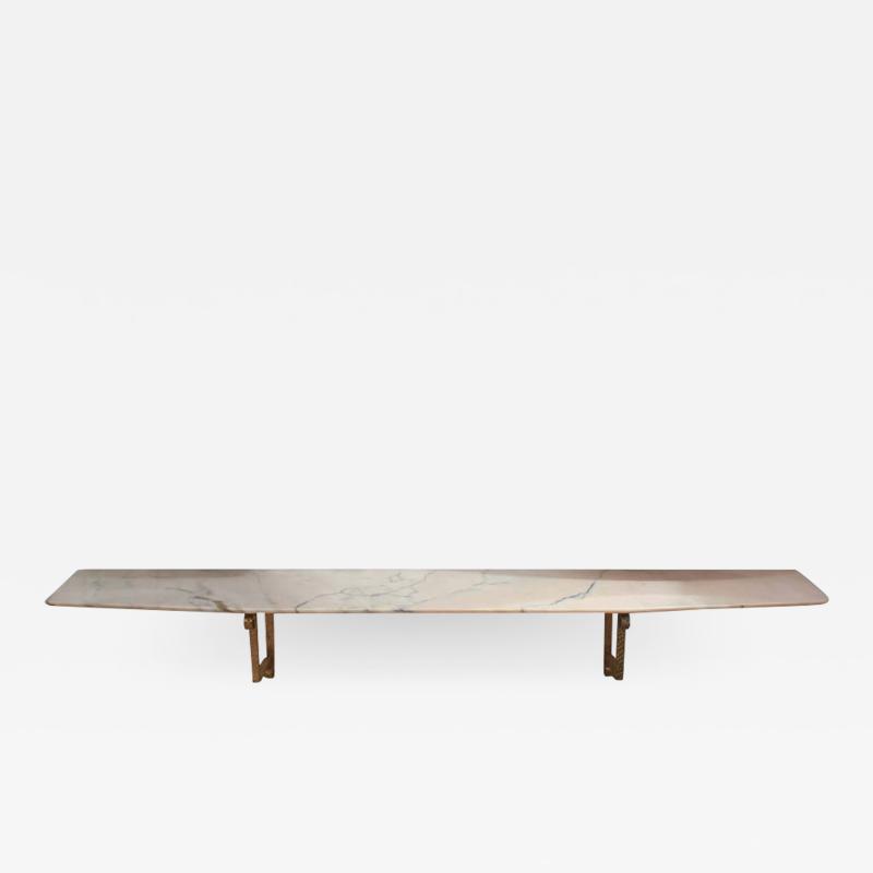 WALL MOUNT MARBLE CONSOLE TABLE BY EUGENIO COLLI