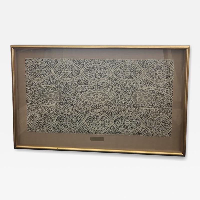WASHINGTON MARTHA HANDMADE BRUSSELS LACE RIDING VEIL