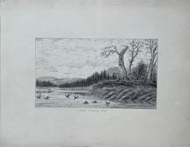 WILLIAM POPE WILLIAM POPE BRITISH CANADIAN 1811 1902 DUCK SHOOTING U C