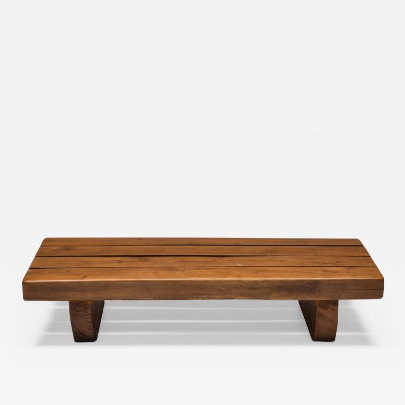 Wabi Sabi Solid Wood Coffee Table 1960s