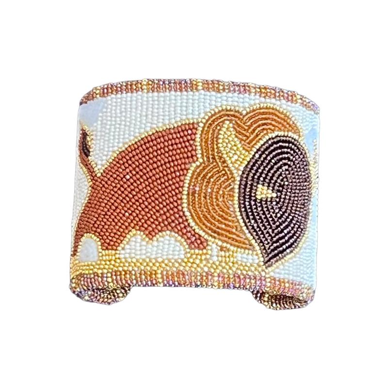 Wade Patton Buffalo Beaded Cuff