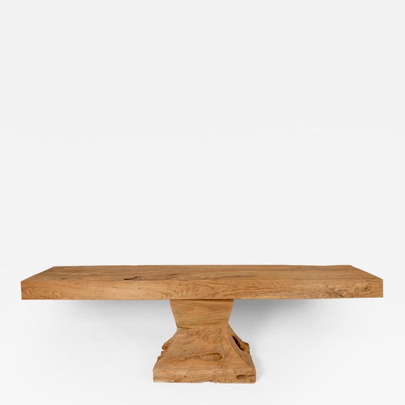 Walker Zabriskie Teak Block Console Natural