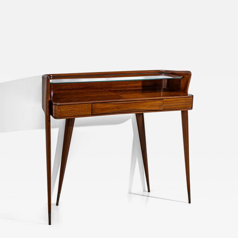 Wall Console with Glass Shelf Italy Mid 20th Century