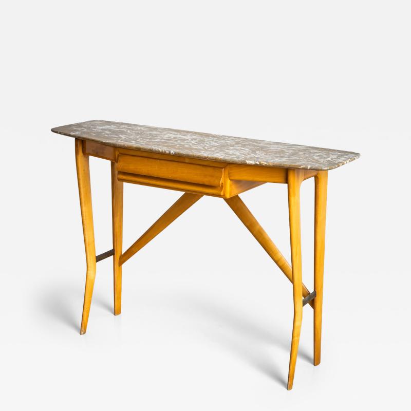 Wall Console with Marble Top Italy 1950s