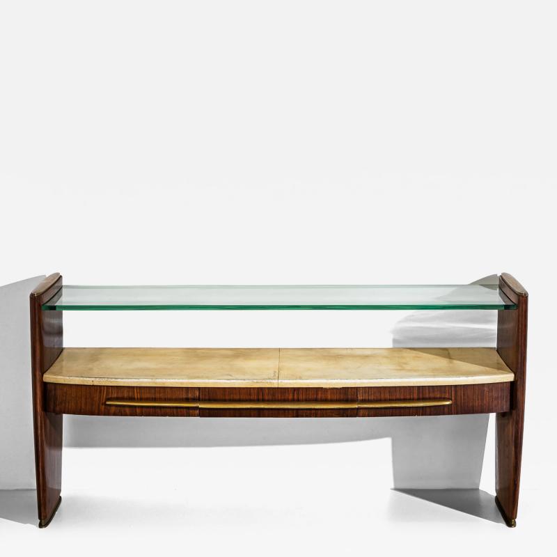 Wall Console with Parchment Italy 1960s