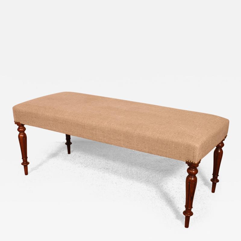 Walnut Bench From The 19th Century