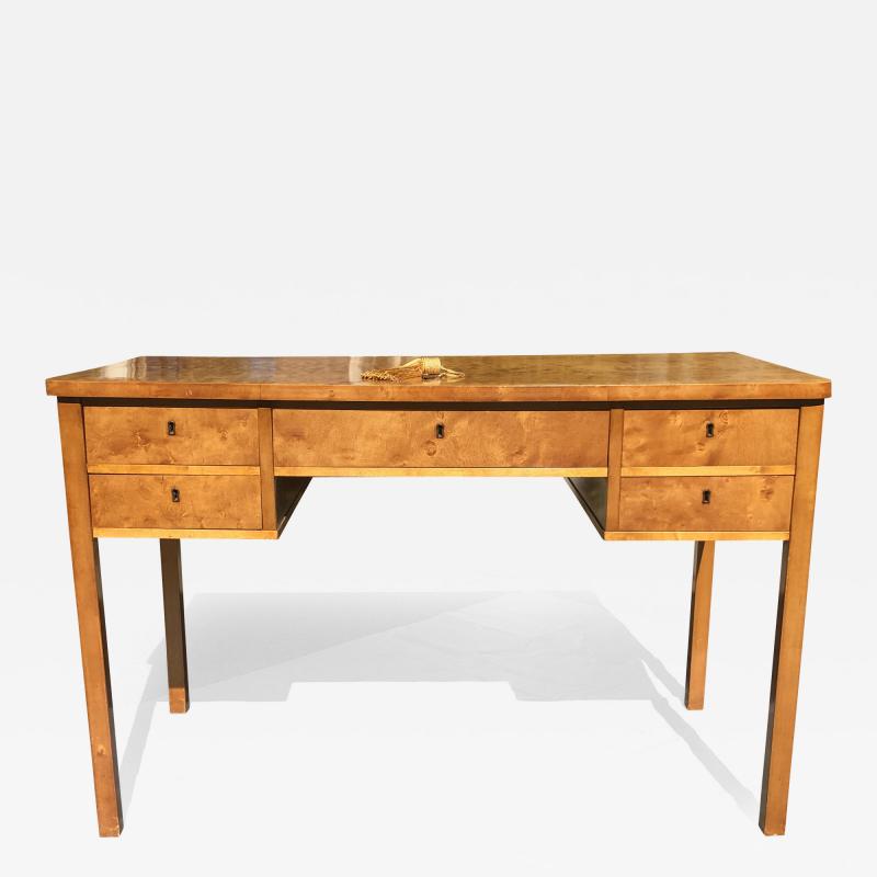 Walnut Burl Writing Desk