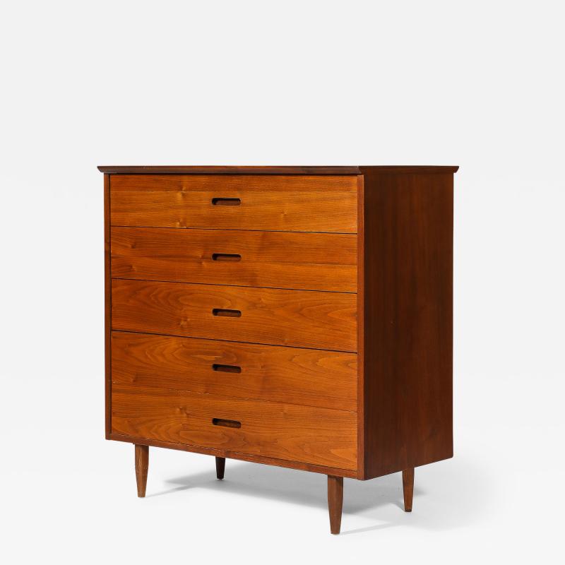 Walnut Chest of Drawers United States c 1950