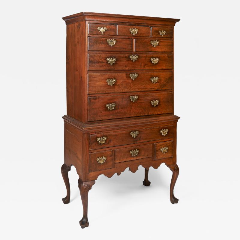 Walnut Queen Anne Highboy