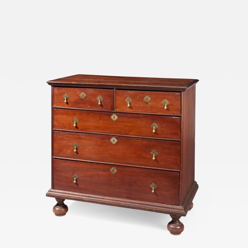 Walnut William and Mary Chest of Drawers