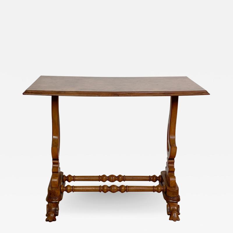 Walnut Writing Table Italy Circa Early 20th Century