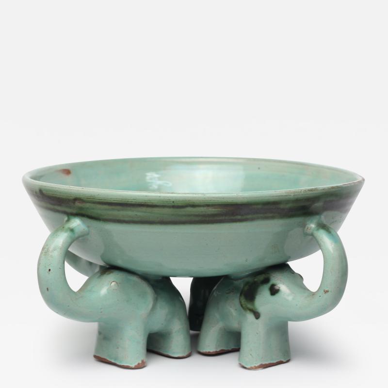 Walter Bosse Ceramic Elephant Bowl Designed by Walter Bosse 1928 Austria