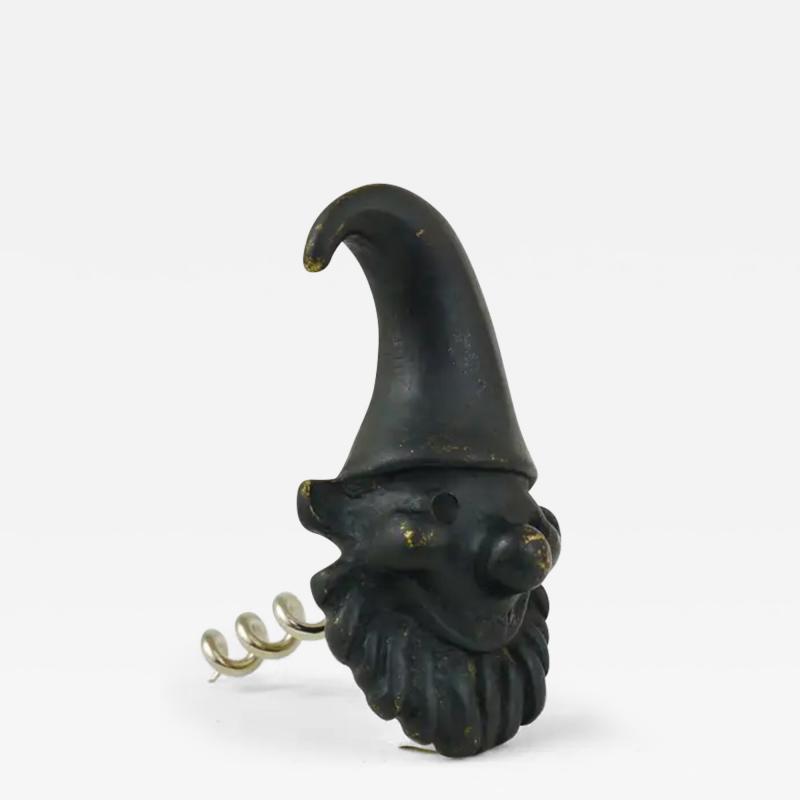 Walter Bosse Walter Bosse Dwarf Brass Cork Screw Bottle Opener Herta Baller Austria 1950s