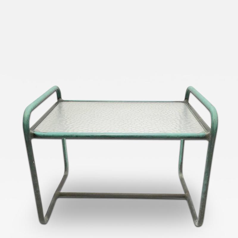 Walter Lamb Glass Top Side Table