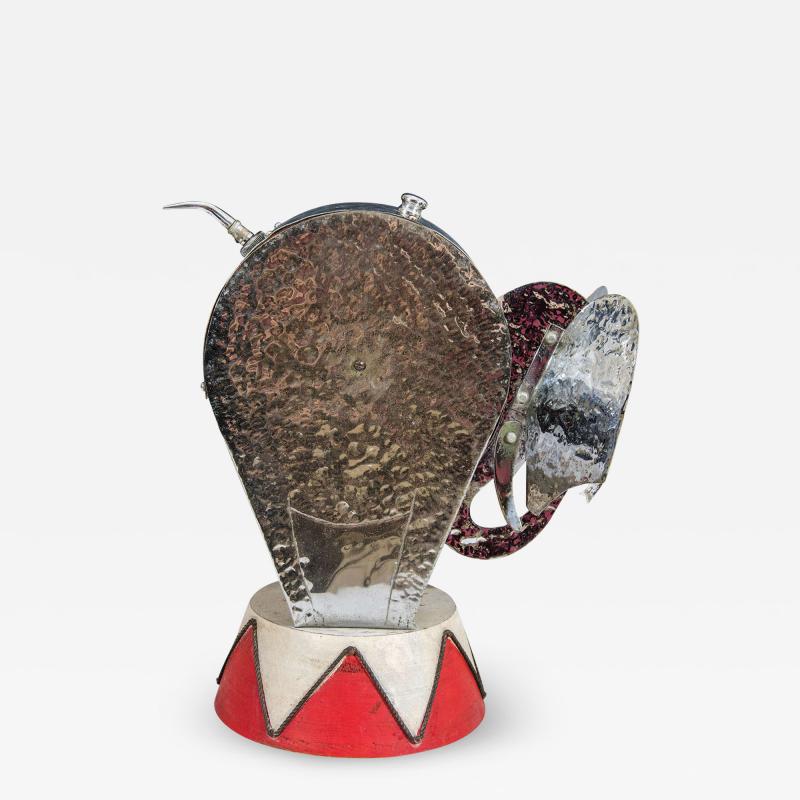 Walter Von Nessen Exceptional Modernist Art Deco Circus Elephant Lamp by Walter Von Nessen